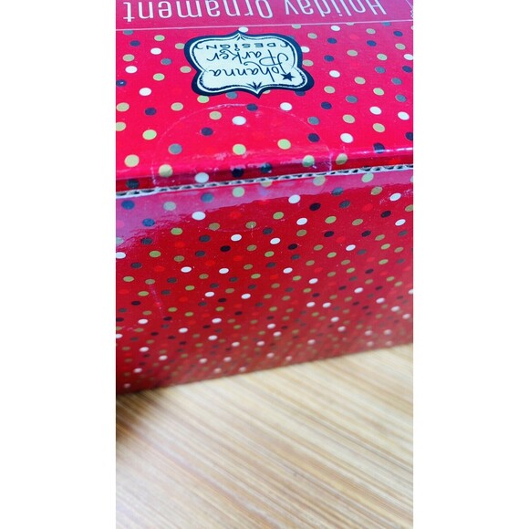 Johanna Parker Design Holiday Reindeer & Snowman Folk Art Christmas Ornament Set - Picture 5 of 5